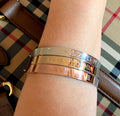 Half Cuff Engraved Personalized Bracelet - LillaDesigns