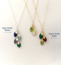 Mom Birthstone Necklace Familty Tree Necklace
