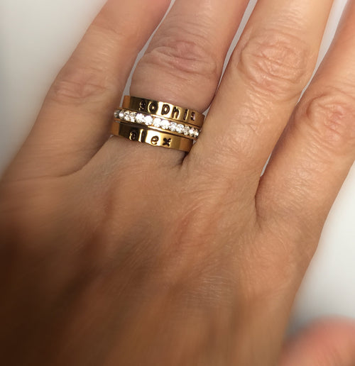 Personalized Stackable Ring, Custom Ring