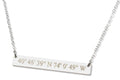 Dainty Gold Bar Necklace, Gold Bar Initial Necklace