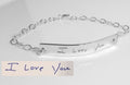 Handwriting Bracelet  / Sterling Silver Actual Handwritten Bracelet /Personalized engraved nameplate bracelet / Memorial handwriting jewelry