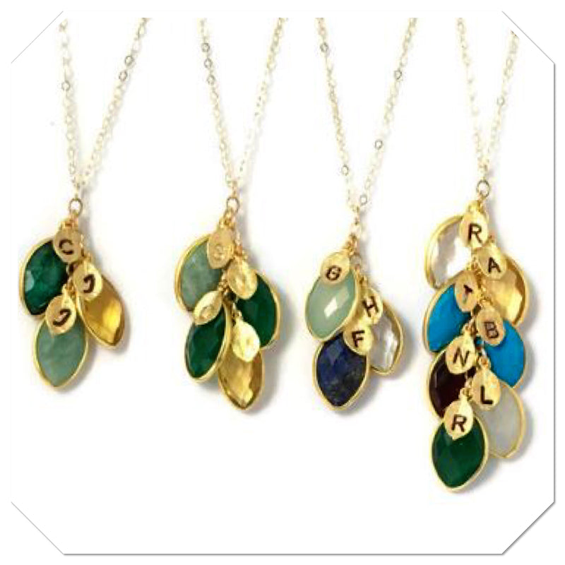 Gold Fill 24" / 9 Gems 9 Leaves
