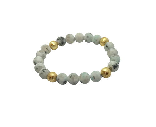 Gem Bead Collection - Dalmatian Bracelet - LillaDesigns