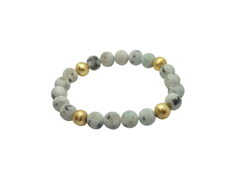 Gem Bead Collection - Dalmatian Bracelet - LillaDesigns