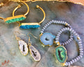 Green Geode Collection - Green Druzy Bracelet - LillaDesigns