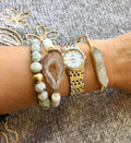 White Geode Collection - White Druzy Bracelet