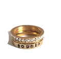 Best Friend Ring Handstamped - LillaDesigns