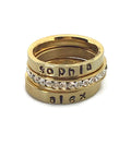 Best Friend Ring Handstamped - LillaDesigns