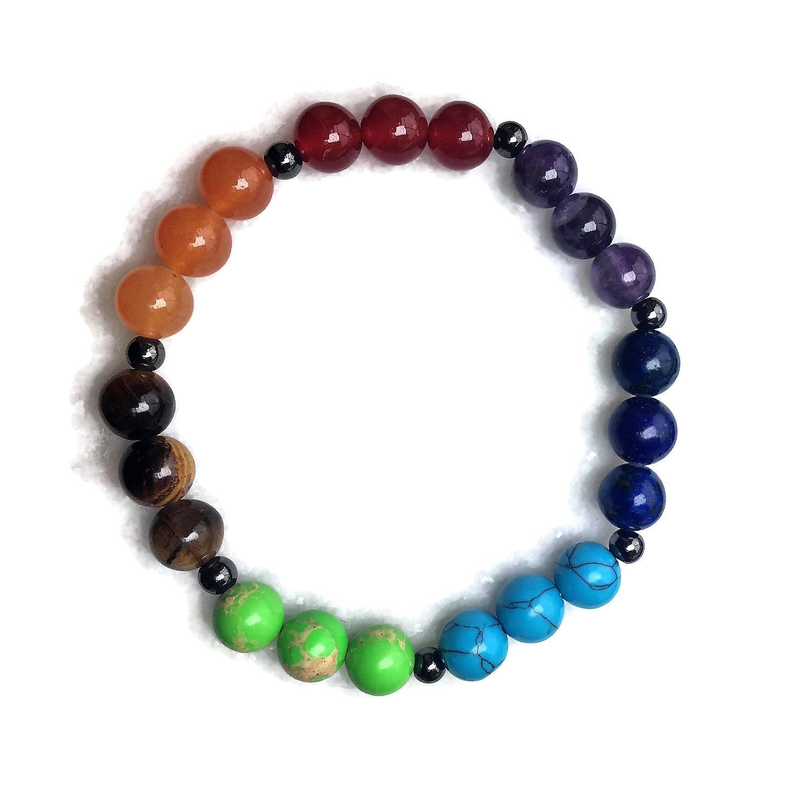 Happy beads, Healing Crystal Chakra Bracelets, Authentic Chakras, Empa –  Blushing Introvert Store
