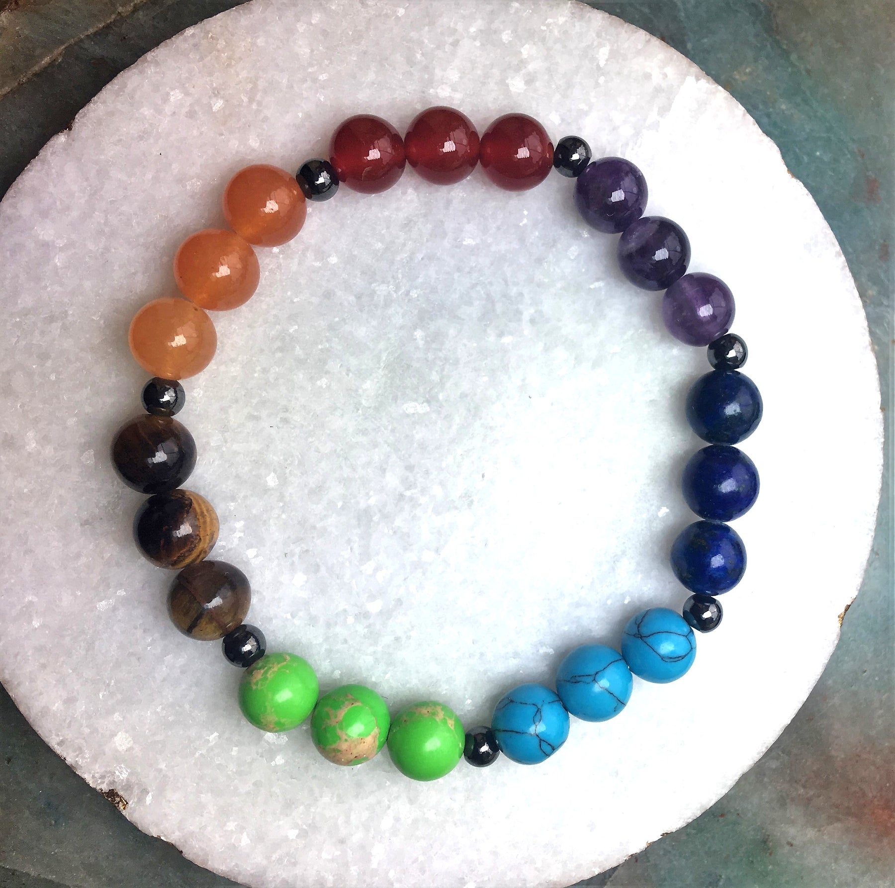 Chakra Bracelet real stones Healing Crystals– LillaDesigns