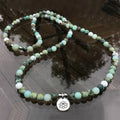 African Turquoise Grounding Mala Bracelet 108 beads