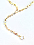 Lariat Choker Necklace Gold Lariat Necklace - LillaDesigns