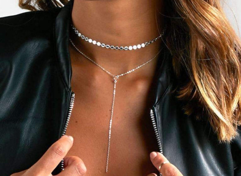 The Sunshine Lariat Coin Choker Set