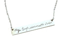 Custom Handwriting Necklace Gold or Silver