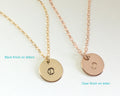 Handstamped initial necklace - LillaDesigns