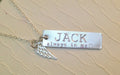 Dog Lovers Necklace Engraved Memorial Necklace - LillaDesigns