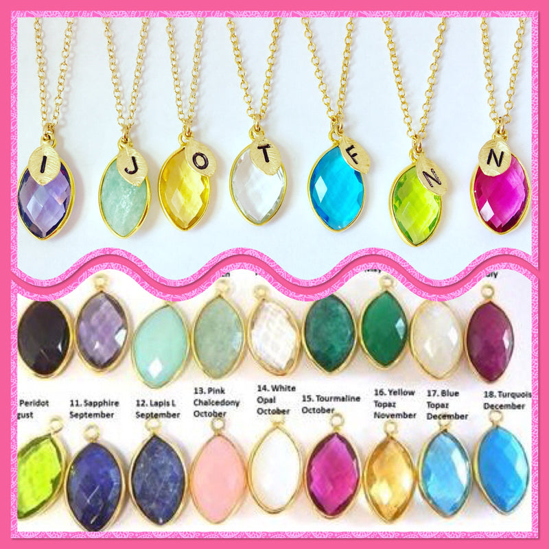 Gold fill 2 gems 2 leaves