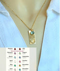 Zodiac Jewelry - Zodiac Gold or Sterling Silver Necklace - Birthstone added handstamped zodiac signs constellation necklace gold filled