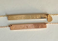 Custom Rose Gold Coordinate Necklace, Longitude Necklace