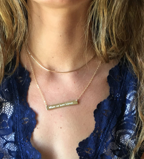 Simple Gold Choker Necklace, Thin Choker Neck Ring Necklace in Sterling Silver