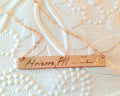 New mom necklace, Personalized Bar Necklace - LillaDesigns