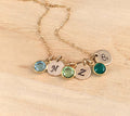 Personalized Birthstone Necklace for Mom Mothers Swarovski Birthstone Necklace