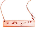 Handwriting necklace Engraved Children Art Necklace /gift for mom Handwritten Necklace / drawing engraved Rose Gold Personalized engraved - LillaDesigns