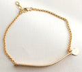Custom Coordinates Bracelet Personalized 14k Gold Filled Sterling Silver Rose Gold Filled Perfect Bar Bracelet Name bracelet engraved