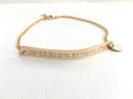 Custom Coordinates Bracelet Personalized 14k Gold Filled Sterling Silver Rose Gold Filled Perfect Bar Bracelet Name bracelet engraved