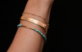 Engraved Bracelet, Gold Bar Bracelet - LillaDesigns