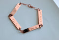 Handwriting Bracelet  / Rose Gold Sterling Silver Family Actual Handwritten Bracelet / Personalized engraved / Memorial handwriting jewelry