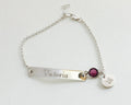 Personalized Sweet 16 Bracelet Sweet 16 Gift Sweet Sixteen Gifts Birthday Engraved Bracelet Birthday Gift Birthstone Bracelet Initial
