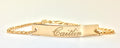 Name Bracelet Sterling Silver Engraved Bracelet Personalized custom coordinate 14k Gold Filled Perfect Bar Bracelet Name bracelet engrave