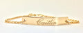 Engraved Bracelet Personalized custom coordinate 14k Gold Filled Sterling Silver Rose Gold Filled Perfect Bar Bracelet Name bracelet engrave