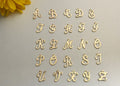 Dainty Gold Initial necklace, Gold filled Script letter CZ diamond Letter Necklace dainty initial charm  initial necklace