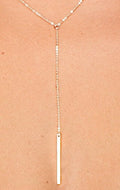 Vertical Bar Necklace, Lariat Necklace