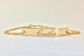 Name Bracelet Sterling Silver Engraved Bracelet Personalized custom coordinate 14k Gold Filled Perfect Bar Bracelet Name bracelet engrave