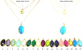 Layered Necklace Birthstone Gem Initial Necklace multi-strand Layering gold dainty 2-layer Gift for Her Gold Filled Bridesmaid wedding gift