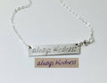 Handwriting necklace  Signature necklace Sterling Silver Rose Gold Custom Handwritten necklace Signature Necklace engraved Necklace