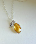 Gift for Grandma Family Tree Necklace Personalized Birthstone Leaf Initial Necklace Custom Handmade Generations Necklace