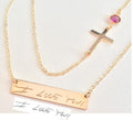 Handwriting necklace  Signature necklace Sterling Silver Rose Gold Custom Handwritten necklace Signature Necklace engraved Necklace