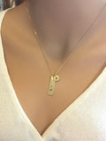Best Friend Gift Friendship necklace set of two birthstone for friend matching set of 2 personalized necklace initial disc sisters necklace