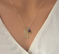 Vertical Bar Mom Necklace Engraved with kids names Custom engraved bar initial  birthstone charm added vertical bar 14K gold sterling silver