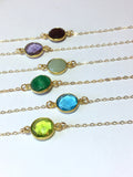 Ruby Choker Ruby Necklace July Birthstone Necklace Dainty Gemstone Choker Necklace Boho Necklace Bridesmaid Gift for her 14 K gold