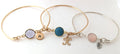 Valentines Day Gift Monogram Bracelet Initial Bangle birthstone personalized  gift for best friend friendship gift 14K gold Sterling Silver