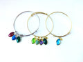 Custom Birthstone Charm Bracelet For Mom, Mothers Bracelet Jewelry Gift Custom Bracelet
