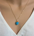 Raw Crystal Necklace Minimal Crystal stone Necklace Rough Cut Gemstone Birthstone Gem Necklace Gift for her 14k Gold fill Sterling Chain