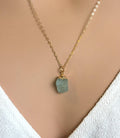 Raw Peridot Necklace August Birthstone Necklace  Dainty gem Necklace Raw Crystal Necklace Personalized Gemstone Dainty Necklace Gift for her