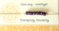 January Birthstone Necklace Garnet Necklace Gold Bead bar Necklace Healing Gift Birthday Present Gemstone Bar Necklace