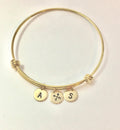 Inspirational Best Friend Gift Friendship Bracelet Gold Initial Bangle Handstamped Gift for friend friendship jewelry friends arrow bracelet